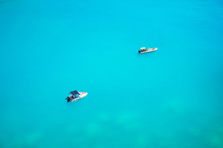 boats in deep water