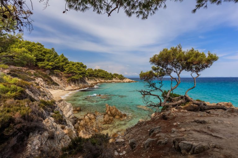 Orange Beach. Chalkidiki, Greece